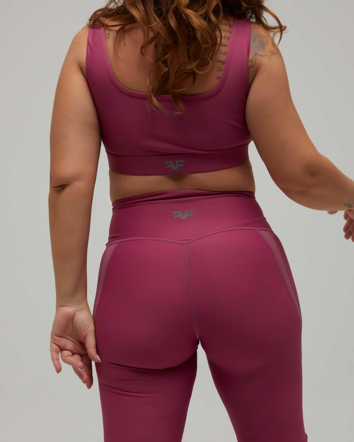 Leggings da palestra donna sisu lilla vita alta push up elasticizzati