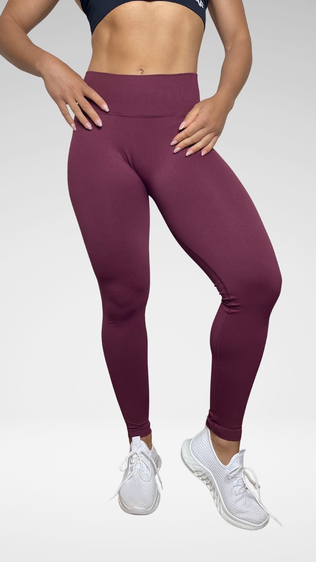 🖤 Seamless Basic – Leggings Sportivo Prugna Flexivel Collection