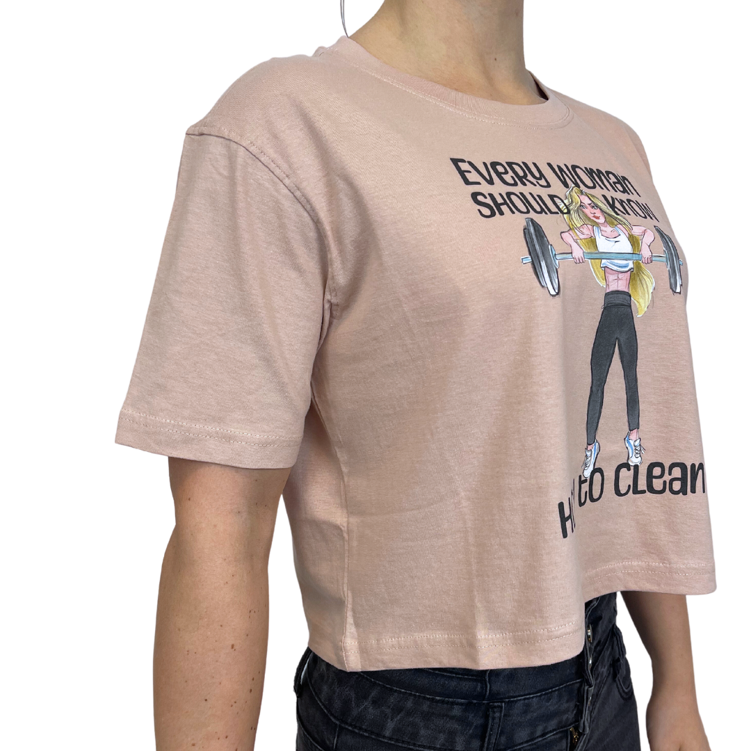 Crop Top Palestra Every women should know how to clean FLEXIVEL blond
