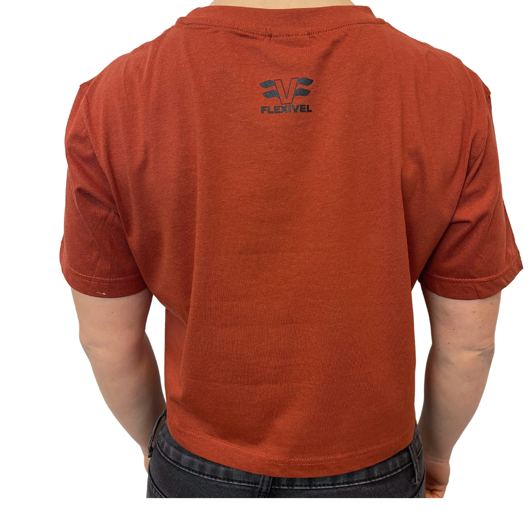 Crop Top Palestra Every women should know how to clean FLEXIVEL brunette