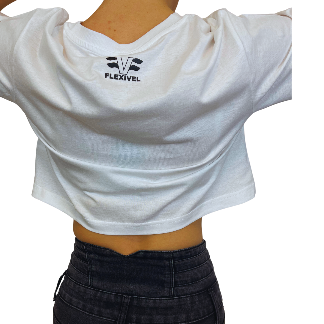 Crop Top Palestra Every women should know how to clean FLEXIVEL brunette