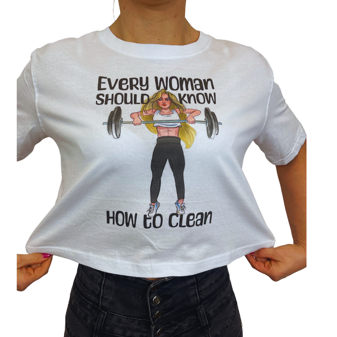 Crop Top Palestra Every women should know how to clean FLEXIVEL blond