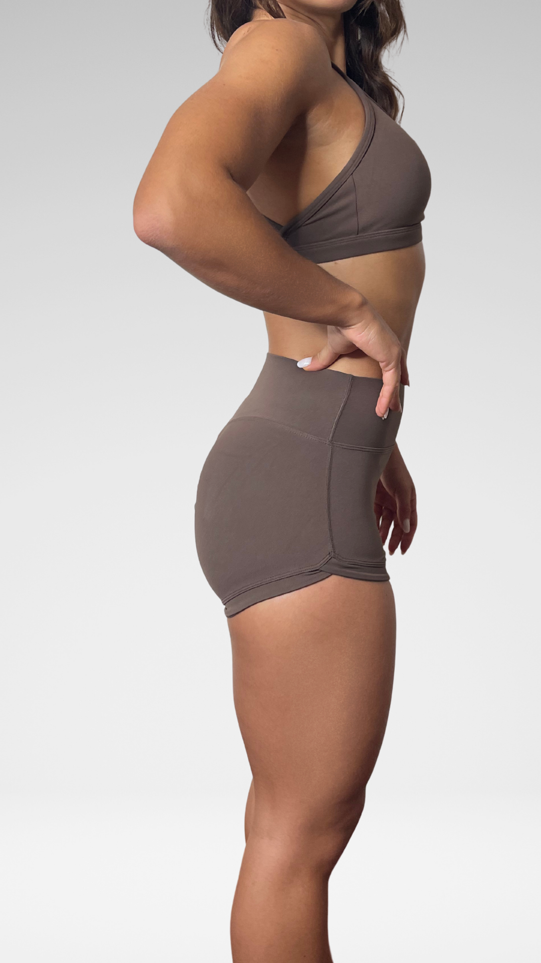 COMFY SUMMER PANTALONCINI PALESTRA COFFE FLEXIVEL