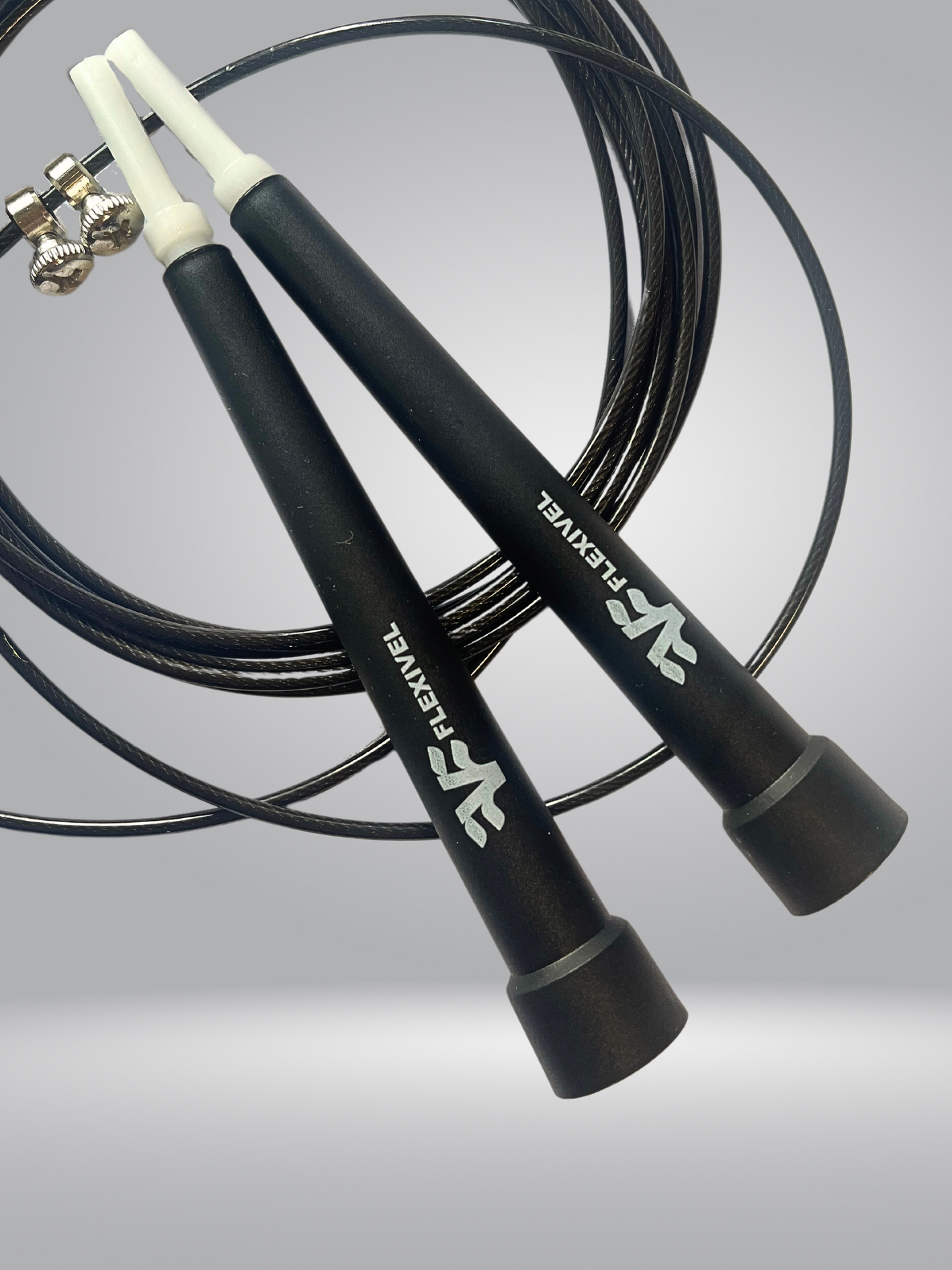 CORDA DA SALTO JUMPROPE DOUBLE UNDER FLEXIVEL LEGGERA NERO