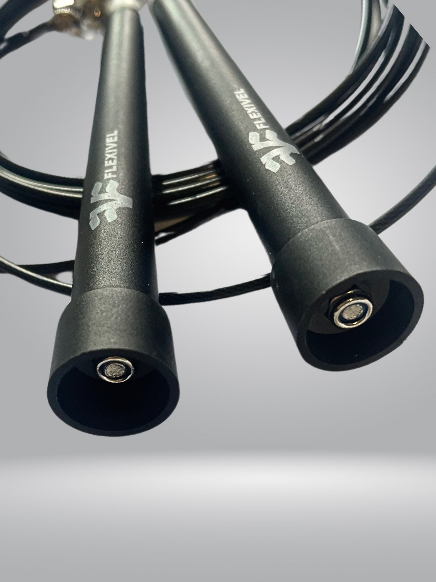 CORDA DA SALTO JUMPROPE DOUBLE UNDER FLEXIVEL LEGGERA NERO