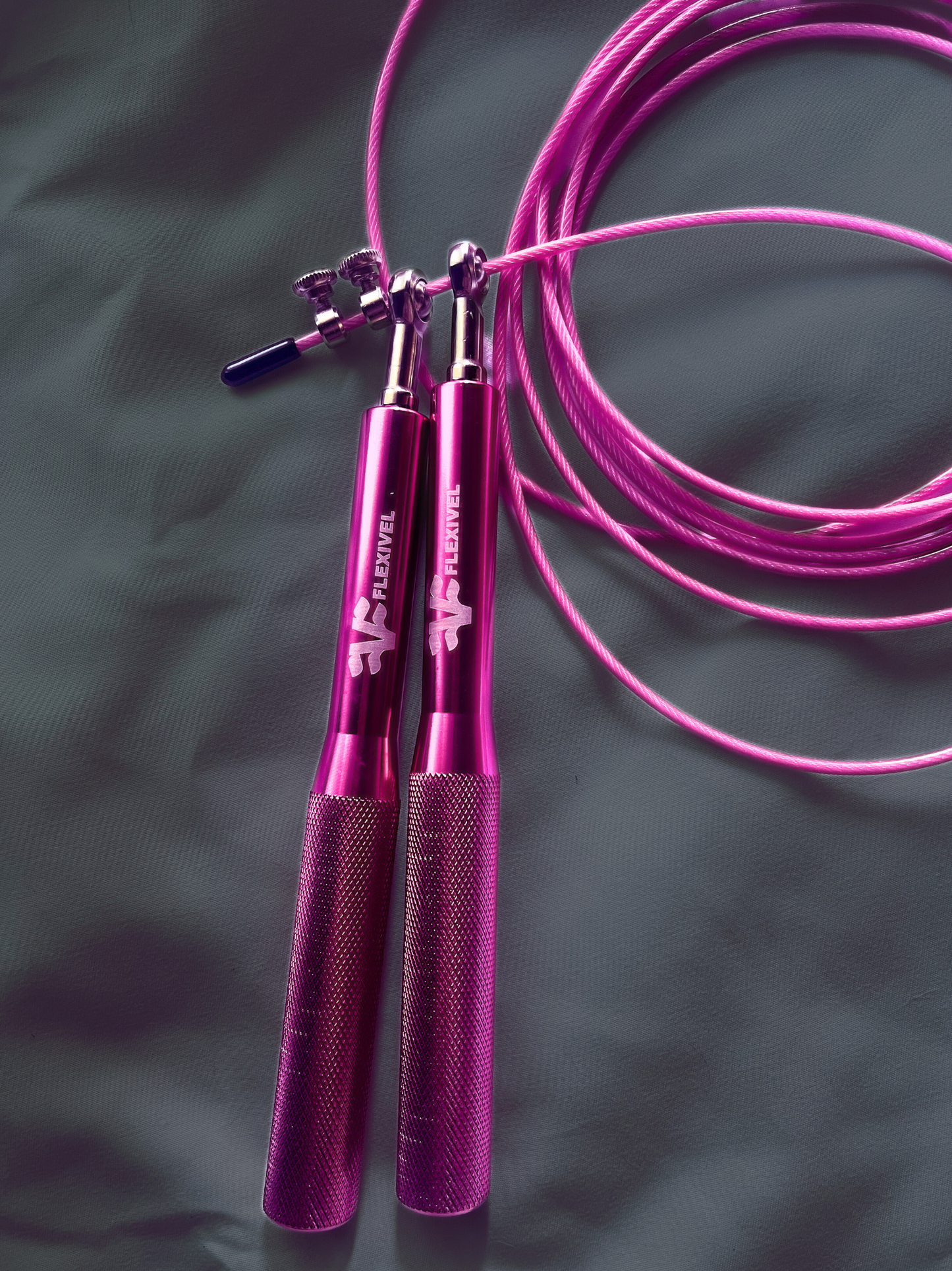 CORDA DA SALTO JUMPROPE DOUBLE UNDER FLEXIVEL PINK FUCSIA