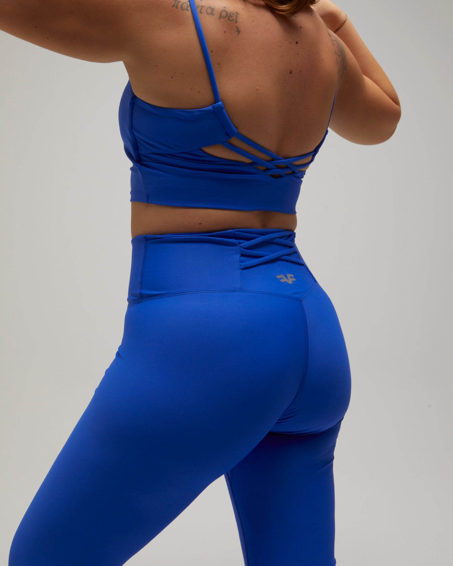 KRYSS LEGGINS PUSH UP PALESTRA FUSEAUX BLU FLEXIVEL