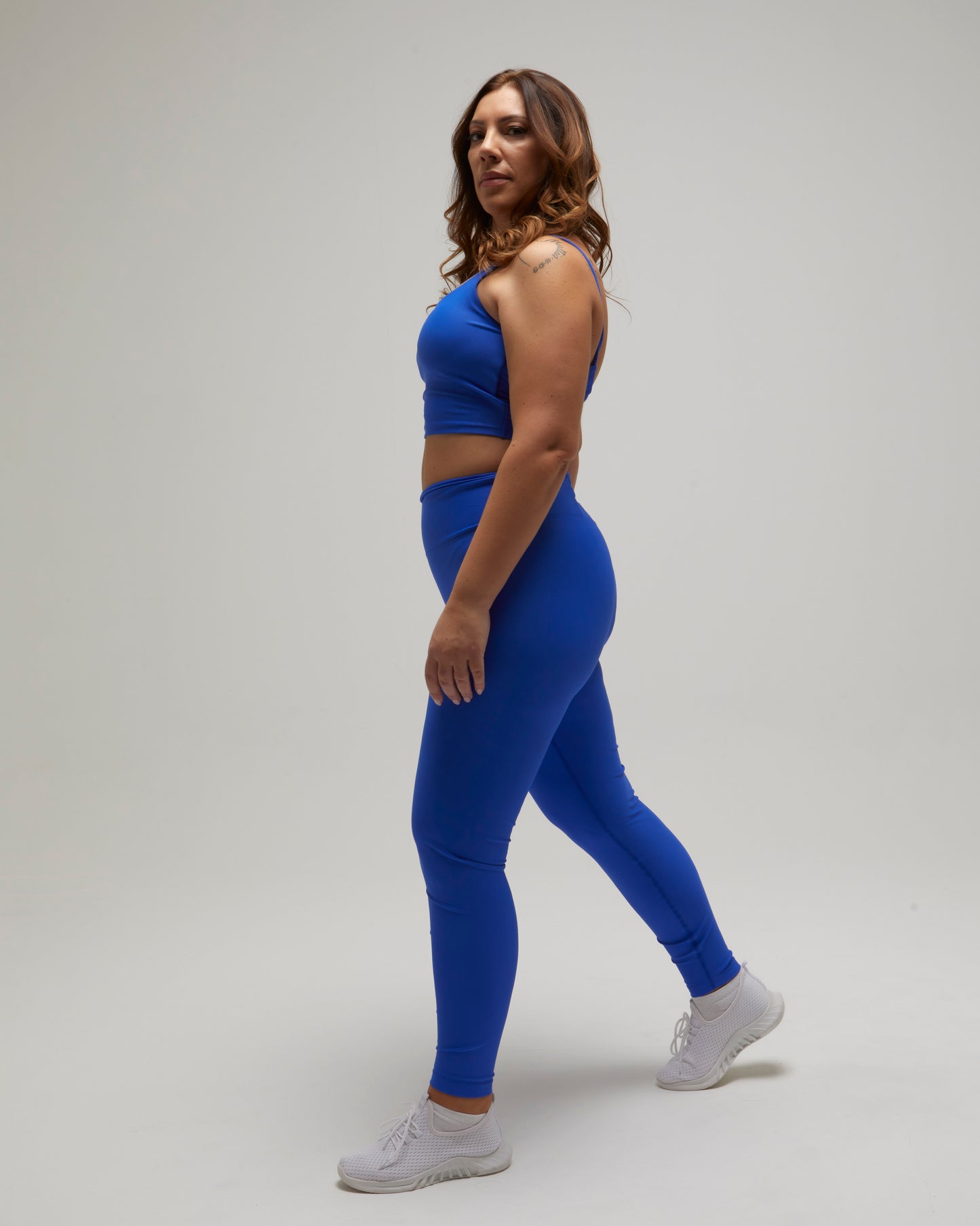 KRYSS LEGGINS PUSH UP PALESTRA FUSEAUX BLU FLEXIVEL