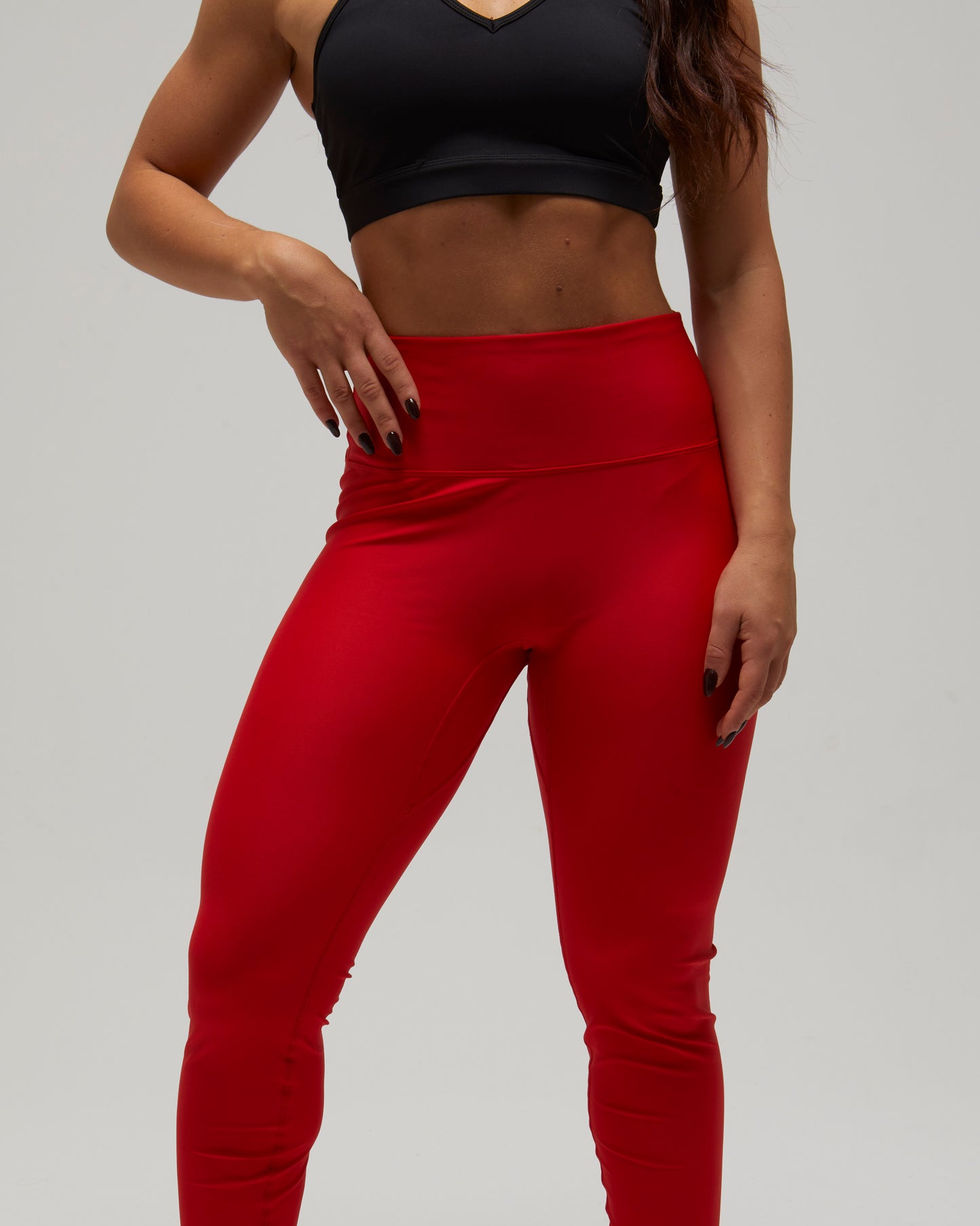 KRYSS LEGGINS PUSH UP PALESTRA ROSSO FLEXIVEL