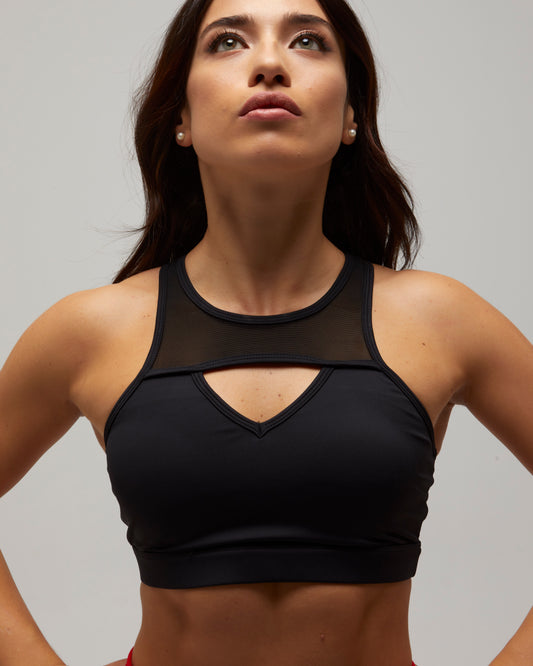 SISU TOP PALESTRA 1 NERO REGGISENO SPORTIVO FLEXIVEL