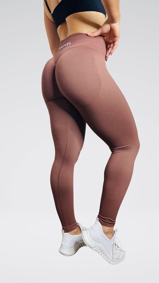 🖤 Seamless Basic – Leggings Sportivo Brown Flexivel Collection