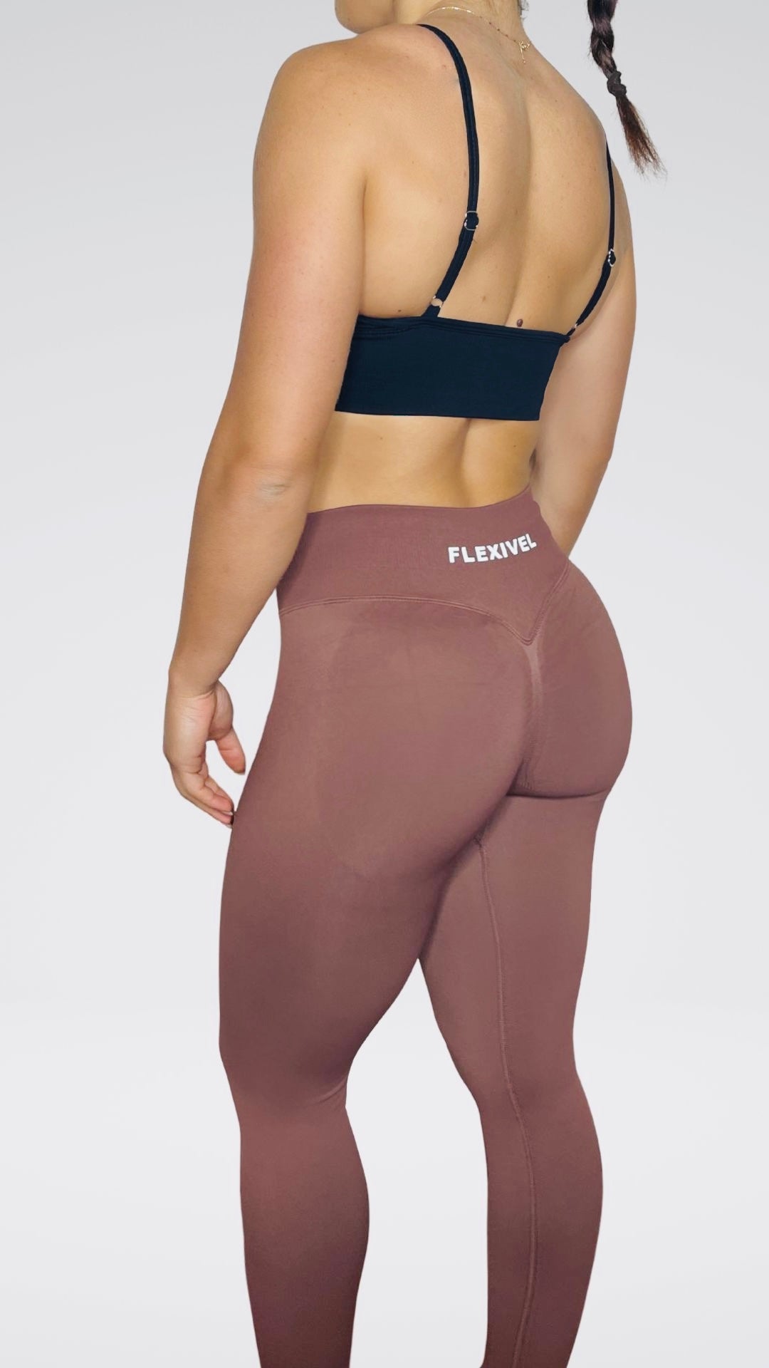 🖤 Seamless Basic – Leggings Sportivo Brown Flexivel Collection