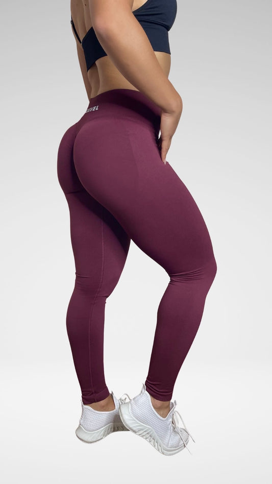 🖤 Seamless Basic – Leggings Sportivo Prugna Flexivel Collection