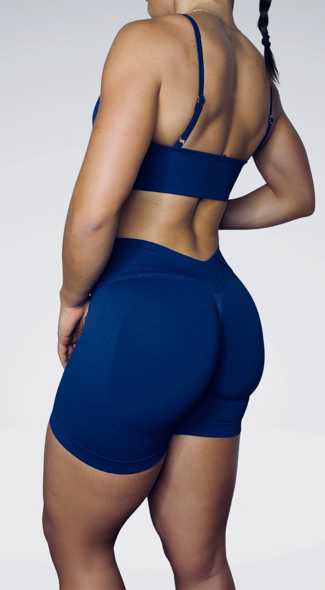 Seamless Basic – Top Sportivo Blu Scuro Flexivel Collection