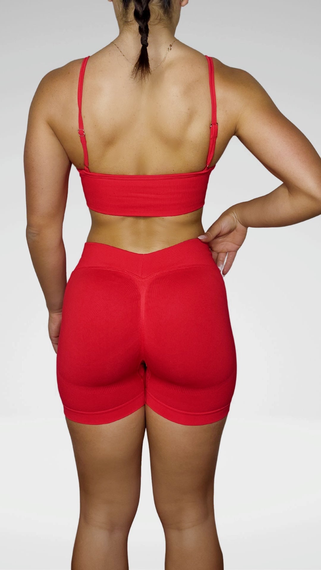 Seamless Basic – Top Sportivo Rosso Flexivel Collection
