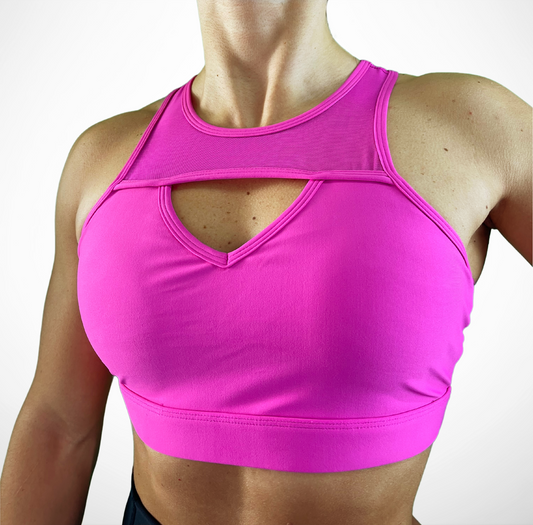 SISU I TOP PALESTRA FUCSIA REGGISENO SPORTIVO FLEXIVEL