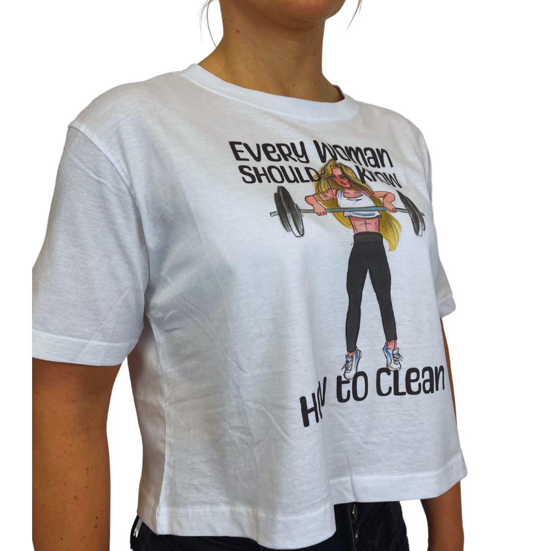 Crop Top Palestra Every women should know how to clean FLEXIVEL blond